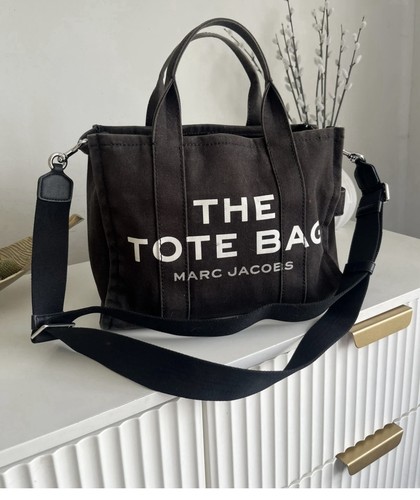 Marc jacobs black canvas tote - jacobs,